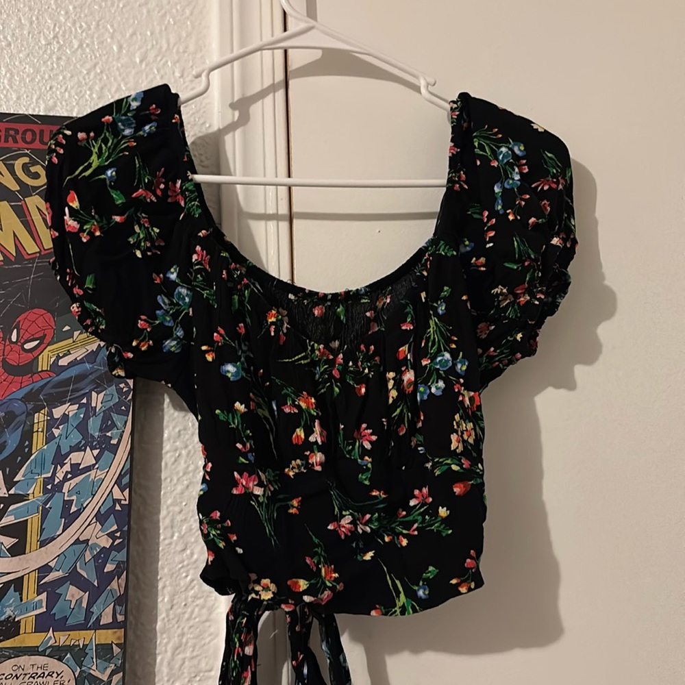 Flower crop top